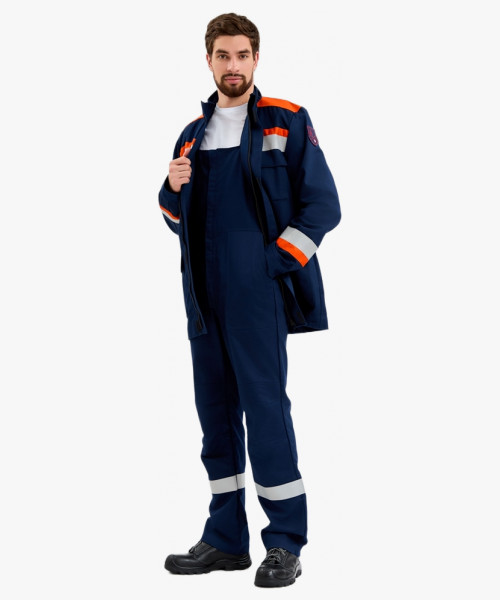 Костюм летний Энергия-А (13,2 кал.), т.синий/оранжевый