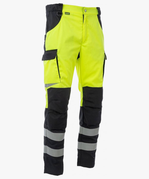 Брюки сигнальные Brodeks KS309, цвет жёлтый, чёрный