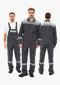 Костюм Липецк-2 СОП CH (тк.Смесовая,280) п/к, т.серый/св.серый