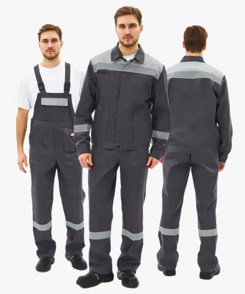 Костюм Липецк-2 СОП CH (тк.Смесовая,280) п/к, т.серый/св.серый