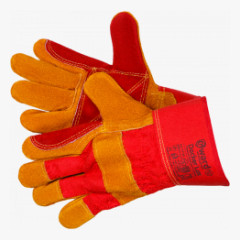 Docker Lux Перчатки комбинированные из спилка c усиленной ладонью