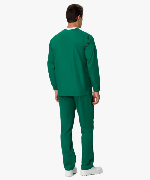 Костюм мужской ХАССП-База (тк.ТиСи,120), т.зеленый