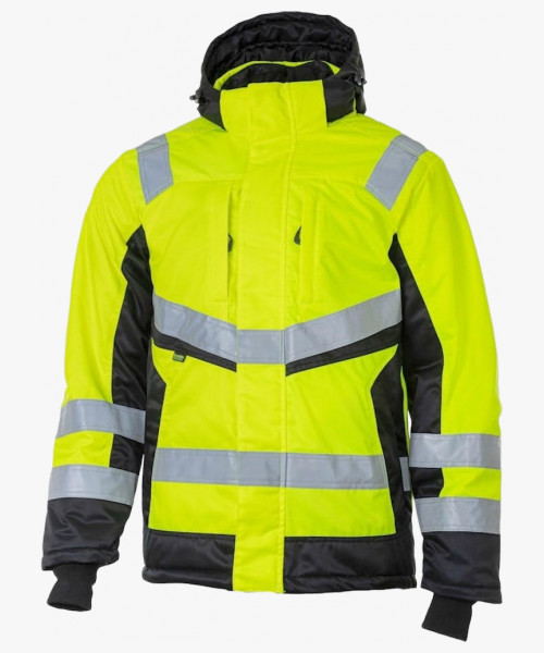 Куртка сигнальная зимняя Brodeks KW216, цвет жёлтый, чёрный