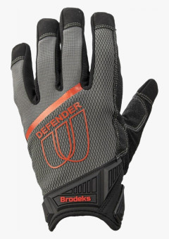 Перчатки рабочие Brodeks G-62, цвет серый, чёрный, красный