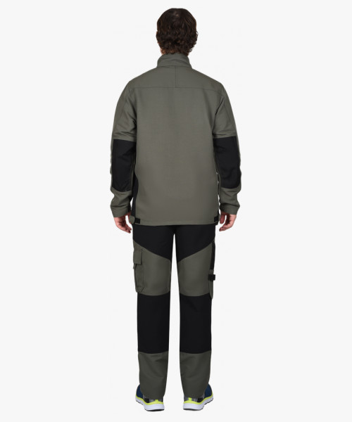 Костюм СИРИУС-ТРИТОН куртка, брюки хаки с черным тк.Кошачий глаз