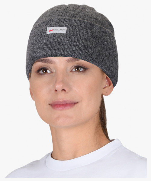 Шапка полушерстяная Иней, утеплитель Тинсулейт, цвет серый