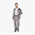 Костюм СИРИУС-ПЕКИН куртка кор., брюки серый с черным пл. 280 г/кв.м