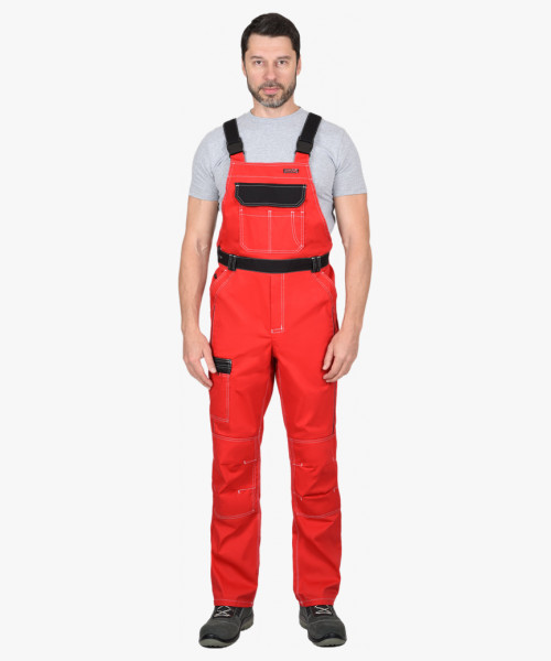 Полукомбинезон СИРИУС-ПРЕСТИЖ красный с чёрным