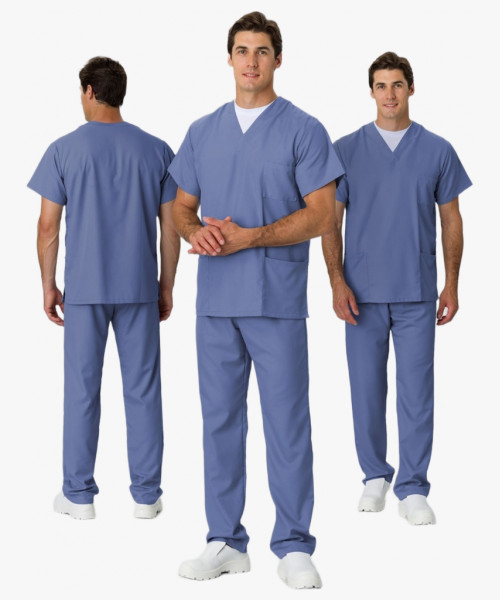 Костюм универсальный хирурга (тк.Панацея,160), дымчато-голубой