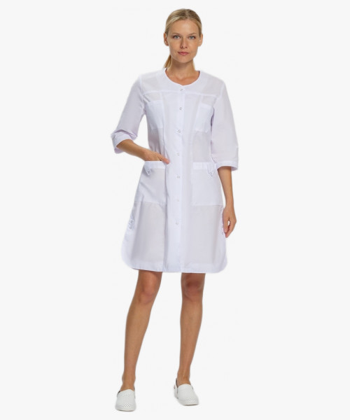 Халат женский Орхидея (тк.ТиСи), белый