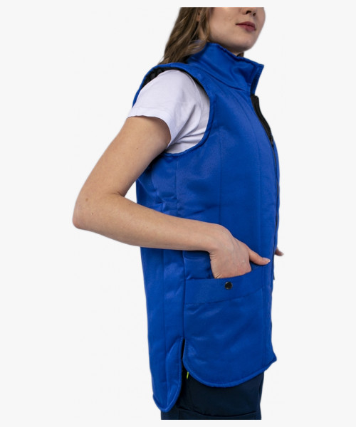 Жилет утепленный Универсальный (Смесовая, 210), васильковый