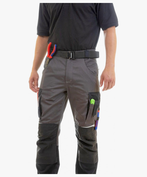 Ремень Brodeks KM102 + стрейч, цвет чёрный, длина 117 см