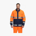 Костюм для дорожника (тк.Смесовая,210) п/к, оранжевый/т.синий