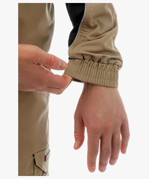 Куртка летняя мужская Brodeks KS201, цвет бежевый, чёрный