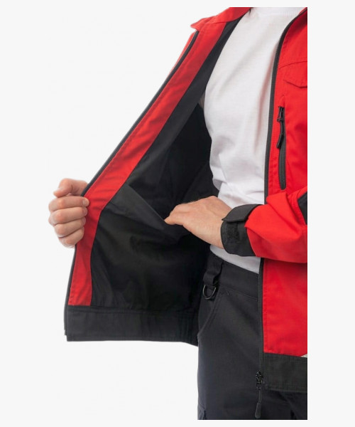 Куртка летняя мужская Brodeks KS202, цвет красный, чёрный