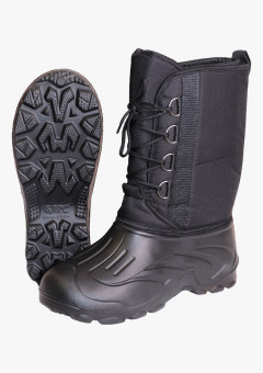 Дутики ЭВА мужские (Д-014 ч) на шнуровке с чулком (-40С), цв. черный