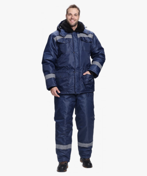 Костюм зимний Мастер Д (тк.Оксфорд) п/к, т.синий