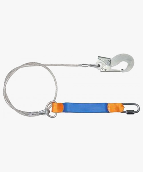 Строп аБ+Кс (стальной трос) с амортизатором 1 монт.+1 соед.кар. 1,5м