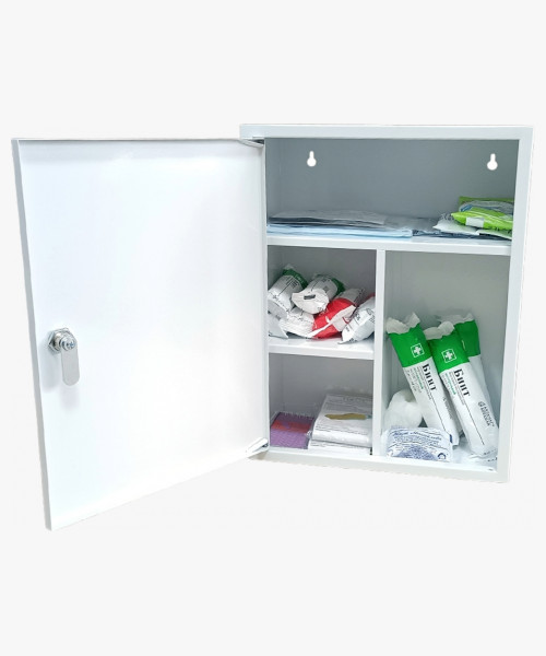 Аптечка ФЭСТ первой помощи работникам металлический шкаф 380х160х300 (арт. 3766)