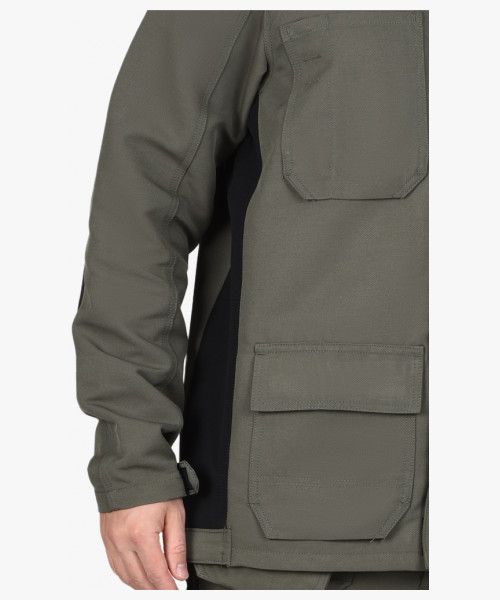 Костюм СИРИУС-ТРИТОН куртка, брюки хаки с черным тк.Кошачий глаз