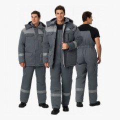 Костюм зимний Нейч-2 СОП (тк.Смесовая,210) п/к, серый/св.серый