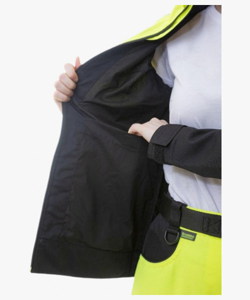 Куртка сигнальная женская Brodeks KS229, цвет жёлтый, чёрный