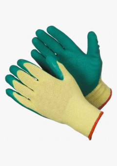 Перчатки х/б с рифленым латексным покрытием (цвет в ассортименте)