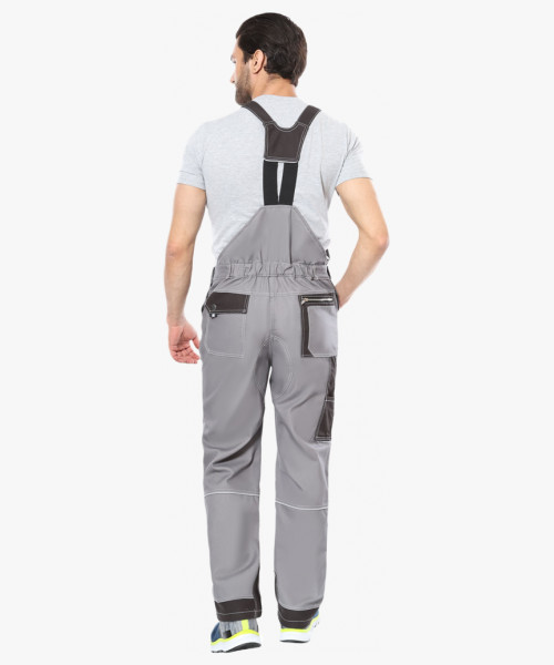 Полукомбинезон СИРИУС-ПЕКИН серый с черным пл. 280 г/кв.м