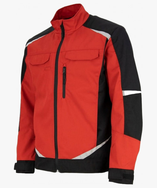 Куртка летняя мужская Brodeks KS202, цвет красный, чёрный