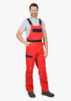 Полукомбинезон СИРИУС-ПРЕСТИЖ красный с чёрным