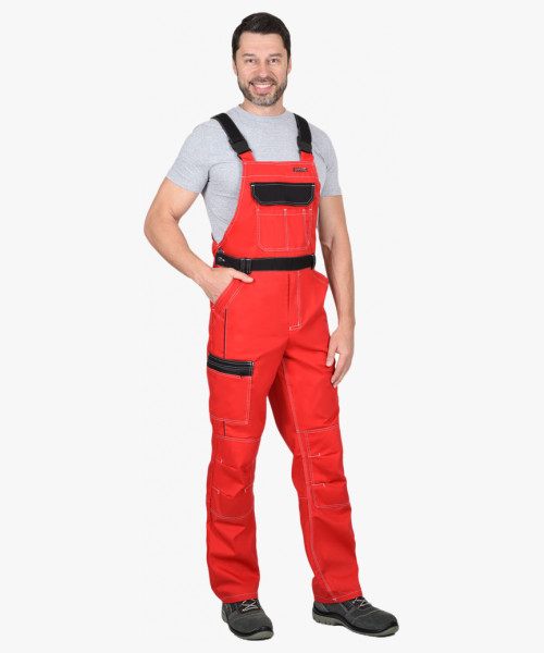 Полукомбинезон СИРИУС-ПРЕСТИЖ красный с чёрным