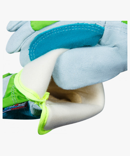 Docker Zima Перчатки утепленные комбинированные из спилка c усиленной ладонью