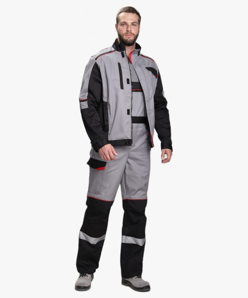 Костюм Сервис IMP (тк.Смесовая,240) п/к, серый/черный