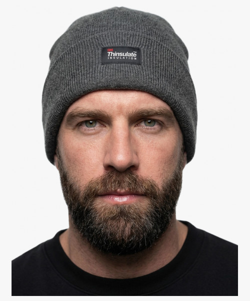 Шапка утепленная ProfLineSpecialist (Акрил), т.серый