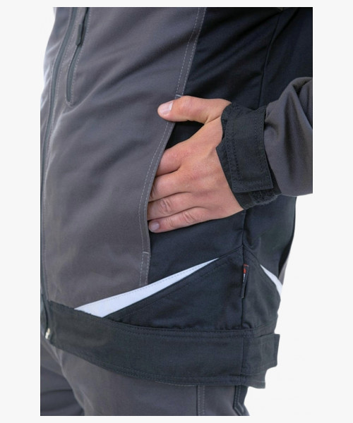 Куртка летняя мужская Brodeks KS202, цвет серый, чёрный