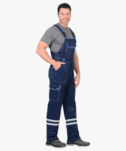 Костюм СИРИУС-ЛИДЕР куртка, п/к т.синий с васильком и молочным, СОП