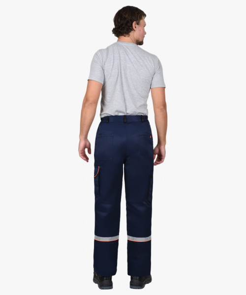 Костюм СИРИУС-ПРАКТИК куртка, брюки, темно-синий с черным и СОП