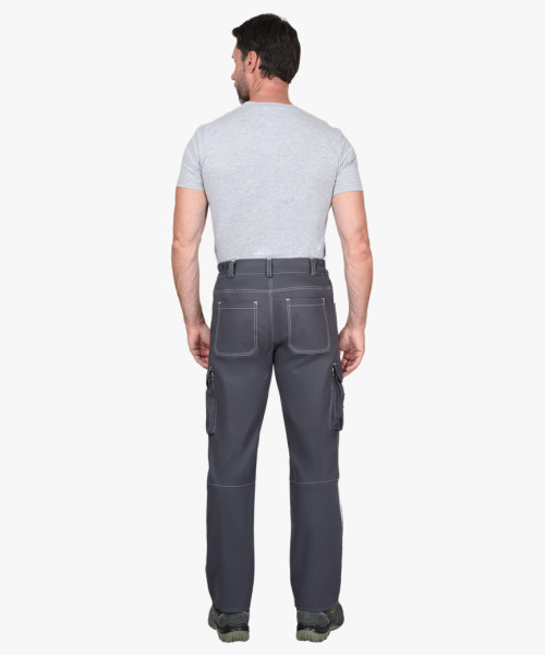 Костюм СИРИУС-ДЖЕТ куртка, брюки т-серый с синим тк. мех. стрейч с ВО