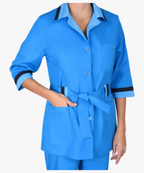 Костюм СИРИУС-ФЛОРА женский тёмно-голубой (СТ)