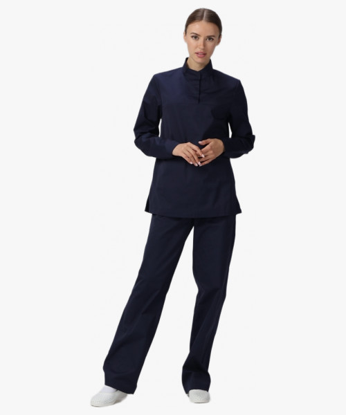 Костюм женский ХАССП-Стандарт NEW (тк.Смесовая,160), т.синий