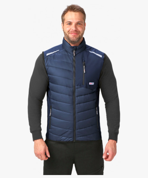 Жилет утепленный ProfLineLeader (тк.Нейлон/Софтшел), синий