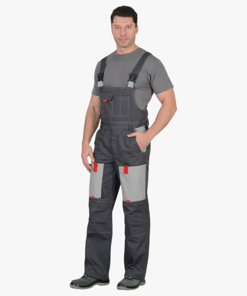 Костюм мужской летний СИРИУС-ФАВОРИТ куртка, п/к, т.серый со св.серым