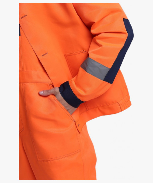 Костюм сигнальный Легион-2 СОП (тк.Смесовая,210) п/к, оранжевый/т.синий