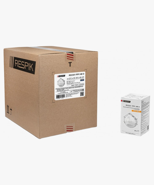 Респиратор чашеобразный RESPIK® RS2201 без клапана, FFP1 (20 шт)