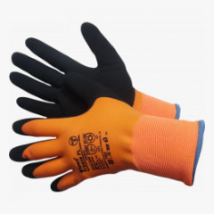 FREEZE FL оранжевый. Перчатки утепленные двухслойные со вспененным латексным покрытием