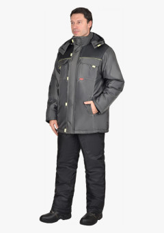 Костюм СИРИУС-ФАВОРИТ куртка, брюки, т.серый с серым