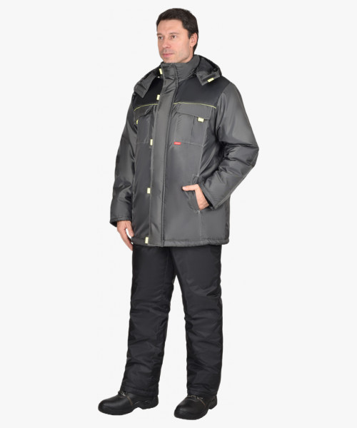 Костюм СИРИУС-ФАВОРИТ куртка, брюки, т.серый с серым