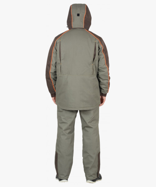 Костюм СИРИУС-КОБАЛЬТ куртка, брюки оливковый с темно-коричневым