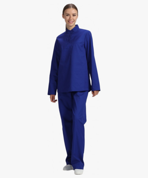 Костюм женский ХАССП-Стандарт NEW (тк.Смесовая,160), васильковый