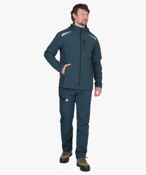 Куртка СИРИУС-СПЕЙС софтшелл морская волна